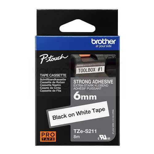 Brother TZe 6mm P-touch Genuine Laminated Label Tapes 原廠標籤帶(已過膠)